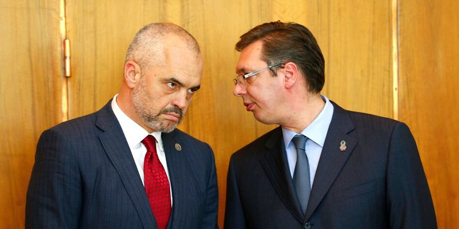Albanian prime minister Edi Rama in Serbia